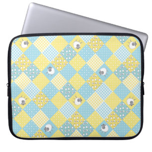 Schaap, Land Faux Patchwork Laptop Sleeve