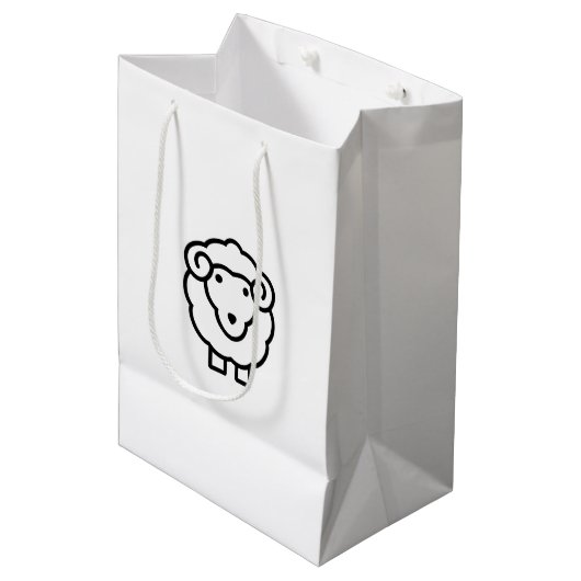 Schaap Medium Cadeauzakje (Voorkant Gekanteld)