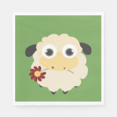 Schaap Met Een Bloem Servet (Voorkant)