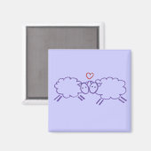 Schaap met hart magneet (Voorkant / Achterkant)