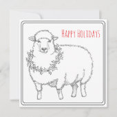 Schaap Met Hulst Kaart (Voorkant)