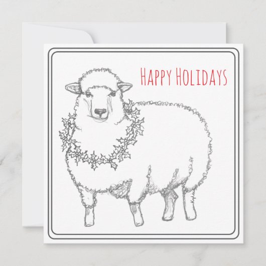 Schaap Met Hulst Kaart (Voorkant)