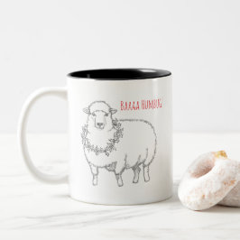 Schaap Met Hulst Tweekleurige Koffiemok