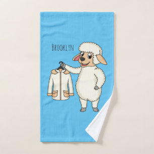 Schaap met jasje cartoon bad handdoek