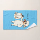 Schaap met jasje cartoon bad handdoek (Handdoek)