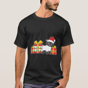 Schaap met Santa Hat Schattige Christmas Sheep T-shirt