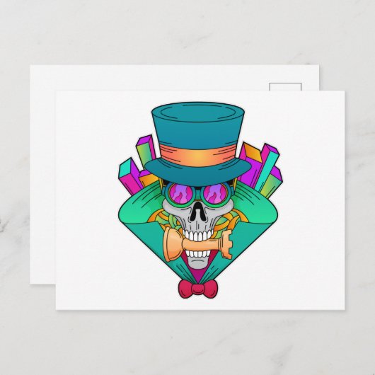 Schaap met schaafkop Rook Briefkaart (Voorkant / Achterkant)