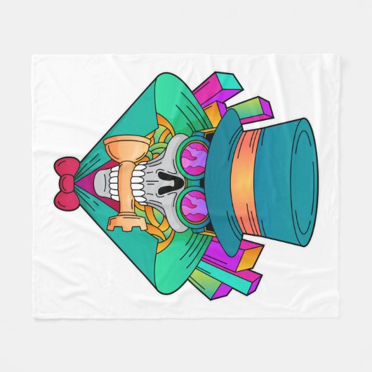 Schaap met schaafkop Rook Fleece Deken (Voorkant (Horizontaal))