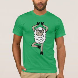 Schaap Moe Uitgeput Verdrietig Yoga Boomhouding Vr T-shirt