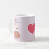 Schaap Mok - Liefdes Mok - Ooi met Donut (Voorkant links)