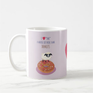 Schaap Mok - Liefdes Mok - Ooi met Donut