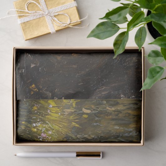 Schaap onder een wilgenboom schilderij Decoupage Tissuepapier (Geschenk)