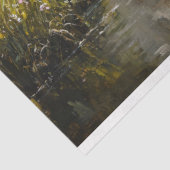 Schaap onder een wilgenboom schilderij Decoupage Tissuepapier (Detail)