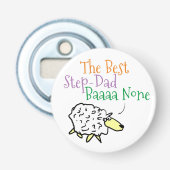 Schaap ontwerp voor de beste stiefvader button flesopener (Voorkant)