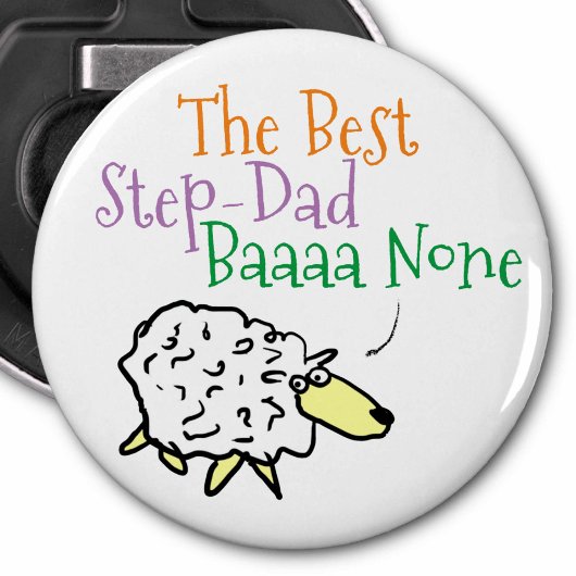 Schaap ontwerp voor de beste stiefvader button flesopener