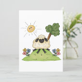 Schaap op een heuvel uitnodigingen