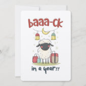 Schaap op Sabbatical | Baaa-ck over een jaar! Kaart (Voorkant)