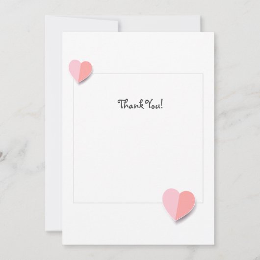 Schaap Papieren Kunst Modern Bedankkaart (Achterkant)