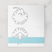 Schaap Partij Plaatskarten Plaatskaartje (Buitenkant ongevouwen)