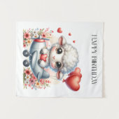 Schaap Piloot Verjaardag Wandkleed (Voorkant (horizontaal))