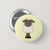 Schaap Ronde Button 5,7 Cm (Voorkant /achterkant)