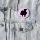 SCHAAP RONDE BUTTON 5,7 CM (In situ)