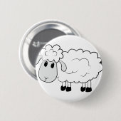 Schaap Ronde Button 5,7 Cm (Voorkant /achterkant)