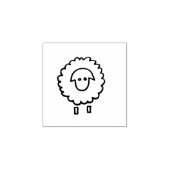 Schaap rubberstempel, lams rubberstempel (Afrduk)