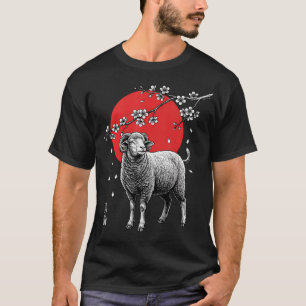Schaap Sakura Kersenbloesem Japans T-shirt