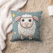 Schaap schattig kussen (Deken)