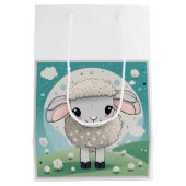Schaap schattig medium cadeauzakje (Achterkant)