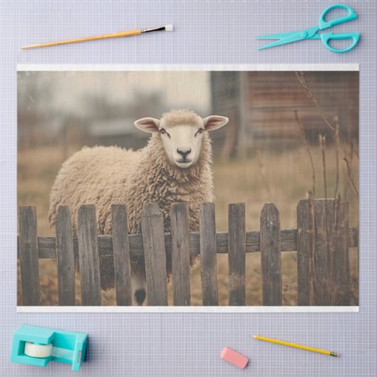  Schaap Sepia Decoupage Tissuepapier (Craft)