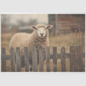  Schaap Sepia Decoupage Tissuepapier (Voorkant)