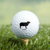 Schaap Silhouet - Zwart Dier Golfballen (Insitu Shirt)