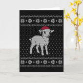 Schaap Sinterklaas Hoed  Kaart (Gele Bloem)