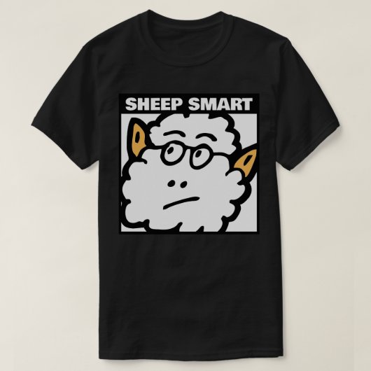 Schaap slim t-shirt (Design voorkant)