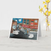 Schaap Stad Schilderij van Alfred Fox Kaart (Gele Bloem)