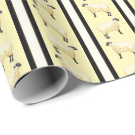 Schaap Streep  Cadeaupapier