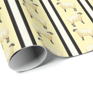 Schaap Streep Cadeaupapier