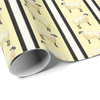 Schaap Streep Cadeaupapier