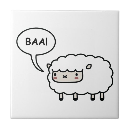 Schaap! Tegeltje (Voorkant)