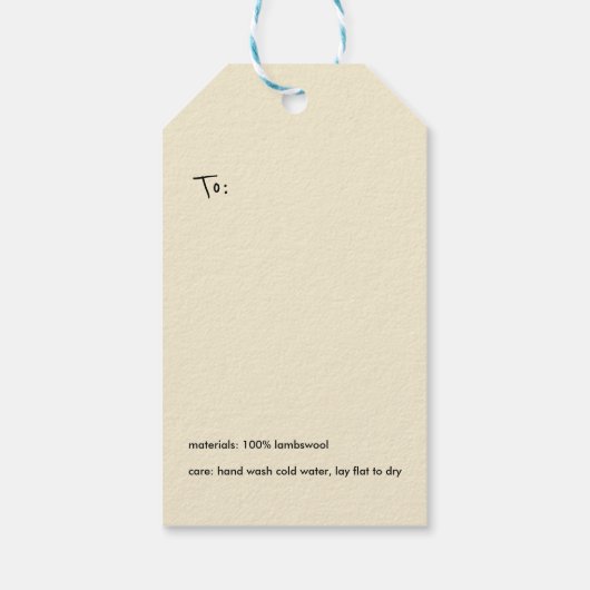 Schaap Thema Breister Cadeaulabel (Achterkant)