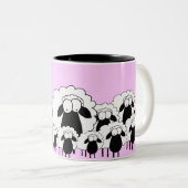 Schaap Tweekleurige Koffiemok (Voorkant rechts)