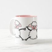 schaap tweekleurige koffiemok (Voorkant links)
