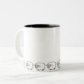 Schaap Tweekleurige Koffiemok (Voorkant links)