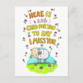 Schaap Valentijnsdag ansichtkaart Briefkaart (Voorkant)