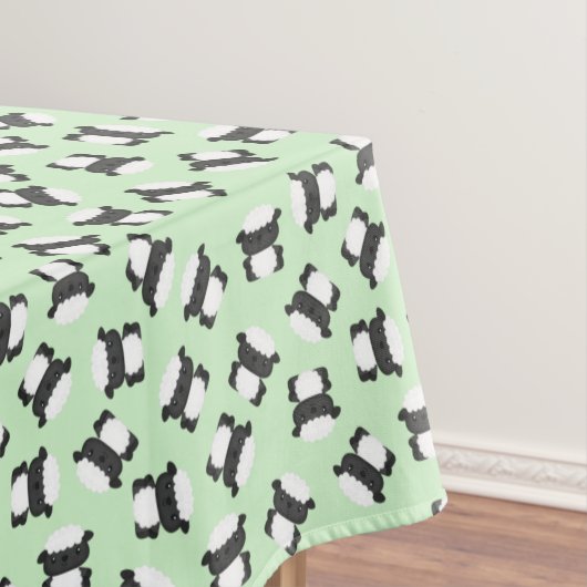 Schaap Verjaardagsfeestje Groen Tafelkleed (Voorbeeld)
