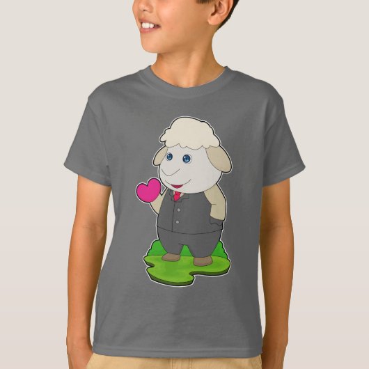 Schaap Verzorgings Pak Bruiloft T-shirt (Voorkant)