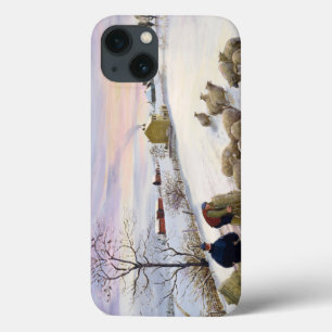 Schaap voeren in de winter Case-Mate iPhone case