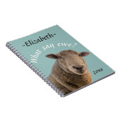 Schaap Wat zeggen we? Gepersonaliseerd Notitieboek (Rechterzijde)